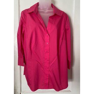 Worthington Woman Stretch - 1X Button Down Blouse